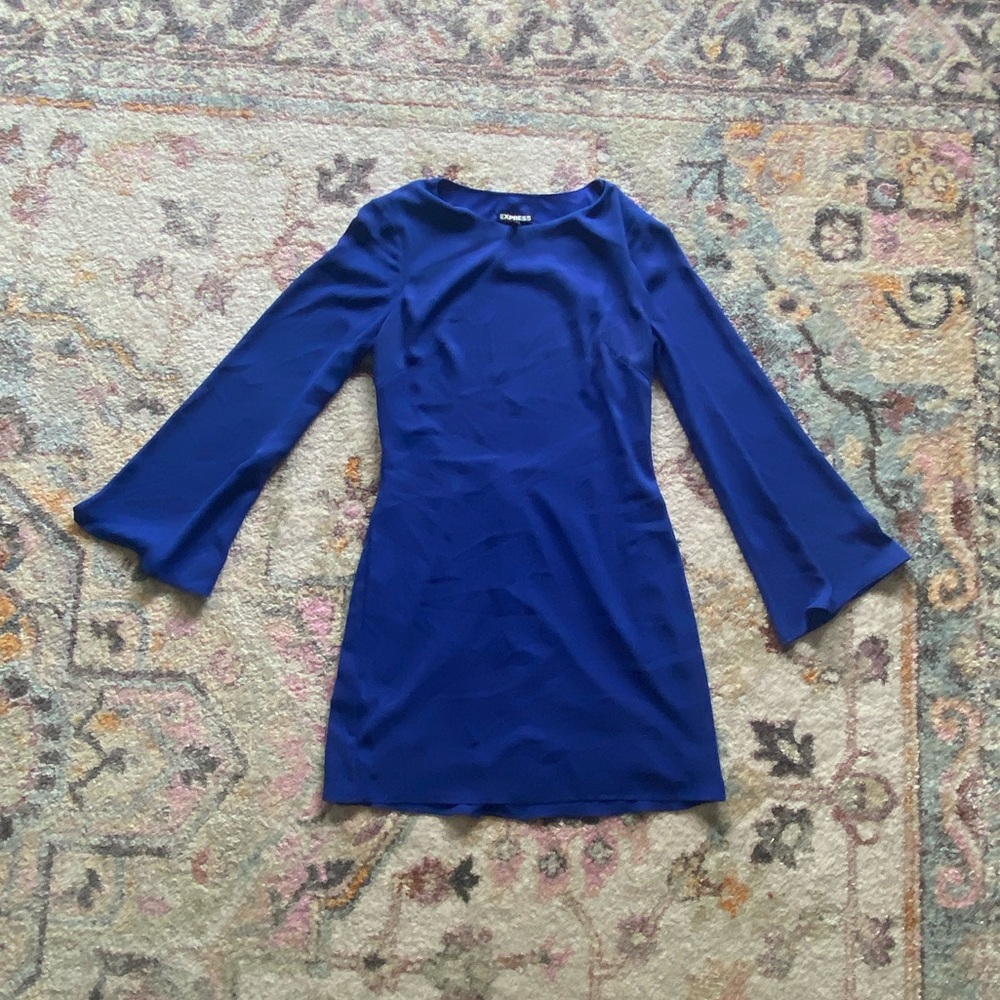 Express Vibrant Blue Dress